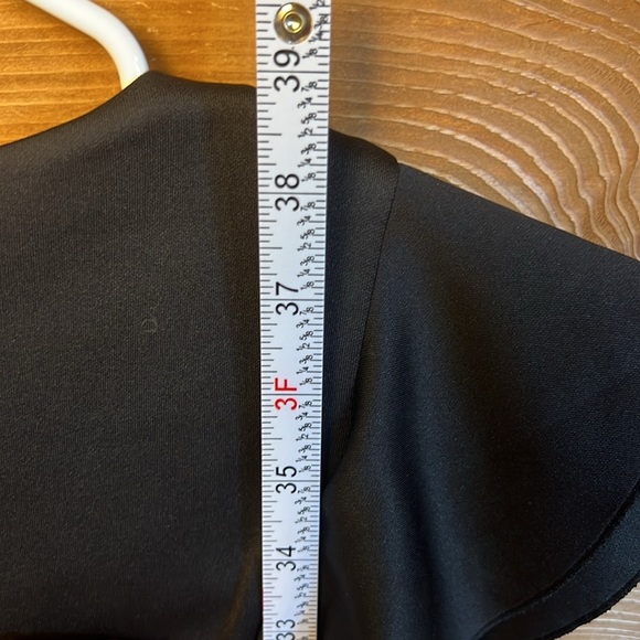 Tommy Hilfiger Women Scuba Crew Neck Flutter Ruffle Cap Sleeve Dress 10 cocktail - Picture 9 of 9